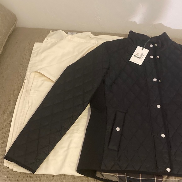 Barbour Black Yarrow Quilt Jacket size 12 NWT - Picture 2 of 10